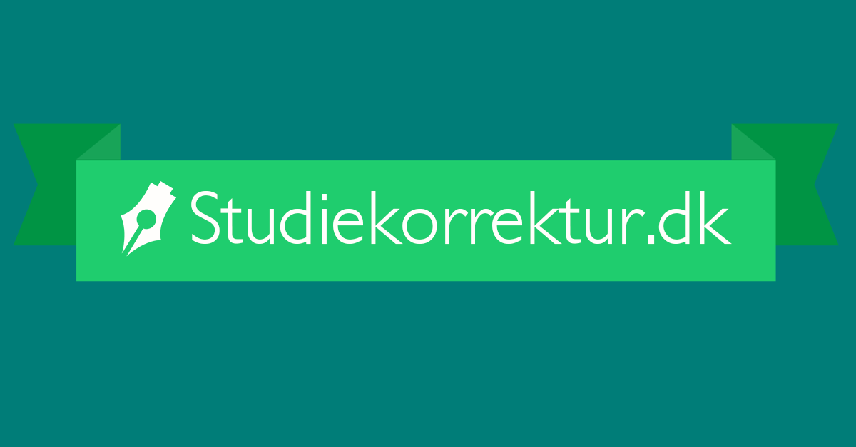 Studiekorrektur - hjælp til korrekturlæsning